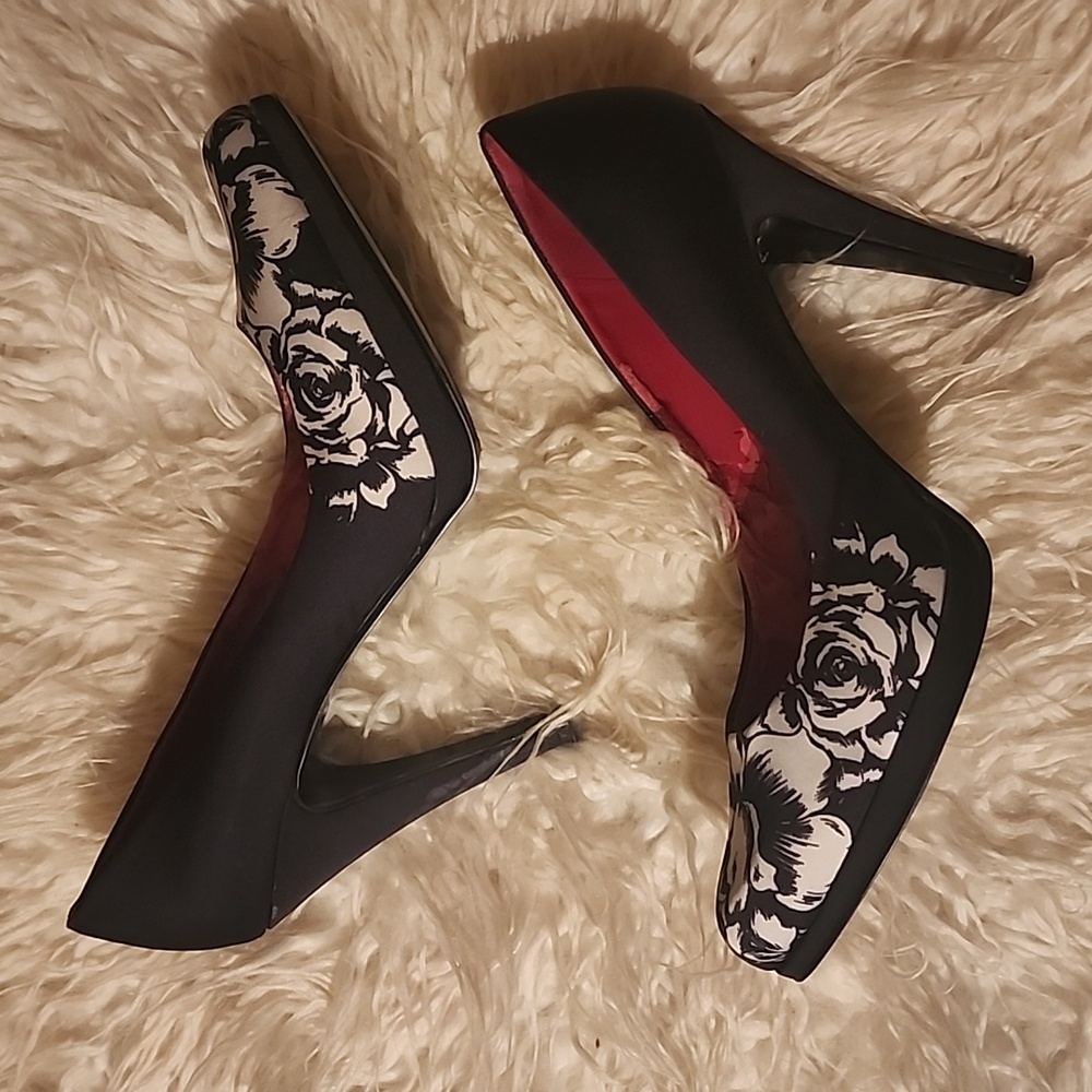 Black and White Pumps